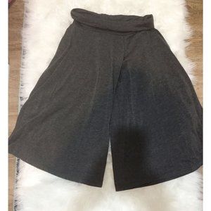 Old School Culottes Split Skirt Size Small Gray Knit Skorts USA